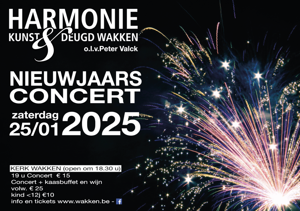 Nieuwjaarsconcert Harmonie Kunst en Deugd 2025